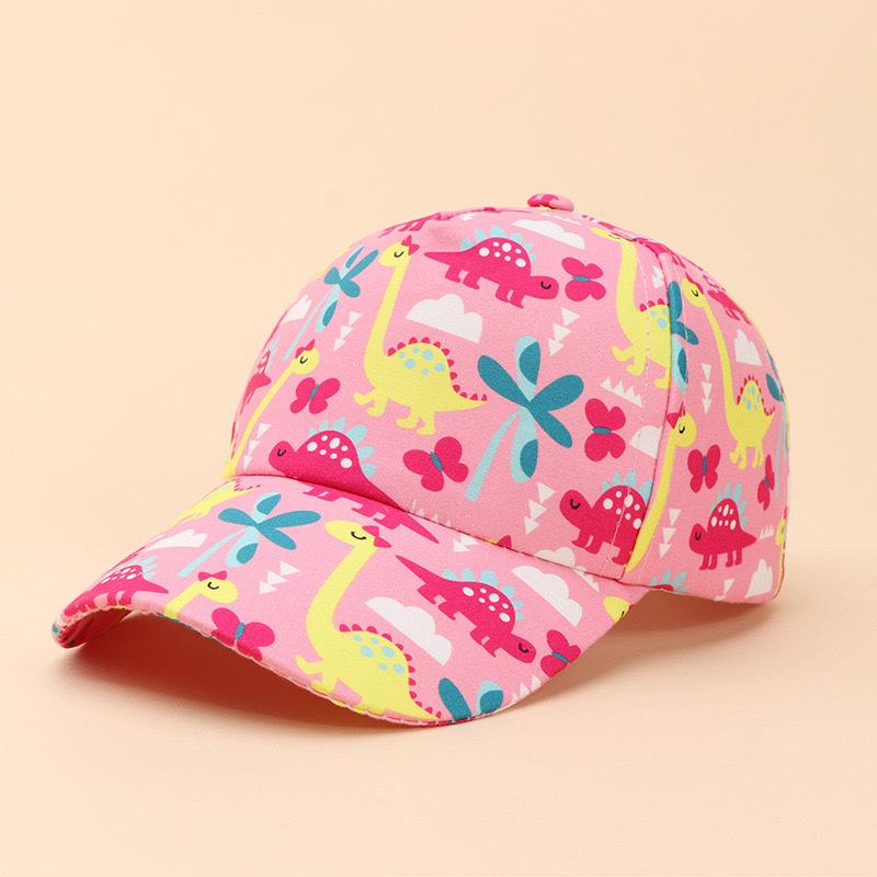 Cartoon Dinosaurs Whales Fruit Rocket Kid Baby Base Ball Cap Animal Image Printing Spring Summer Sunshade Hat