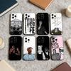 T-Tupac S-Shakur Custodia per Telefono Per iPhone 16,15,14,13,12,17,Pro Max,Plus Custodia Nera in Silicone