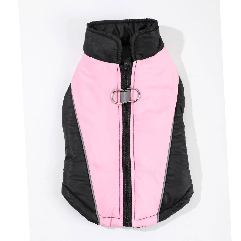 Winter Small Dog Clothes Reflection Puppy Vest Jacket Prevention Cold Warm D-Ring Pug Coat Waterproof Autumn Padded Pet Overalls