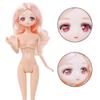 1 Set BJD-Puppe, schöne Prinzessinnen-Geschenke, 1 x Kopf mit 3D-Augen + 1 x Körper mit beweglichen Gelenken + 1 x Minikleid, 30 cm, Puppenmädchen-Spielzeug, 1/6 Puppen