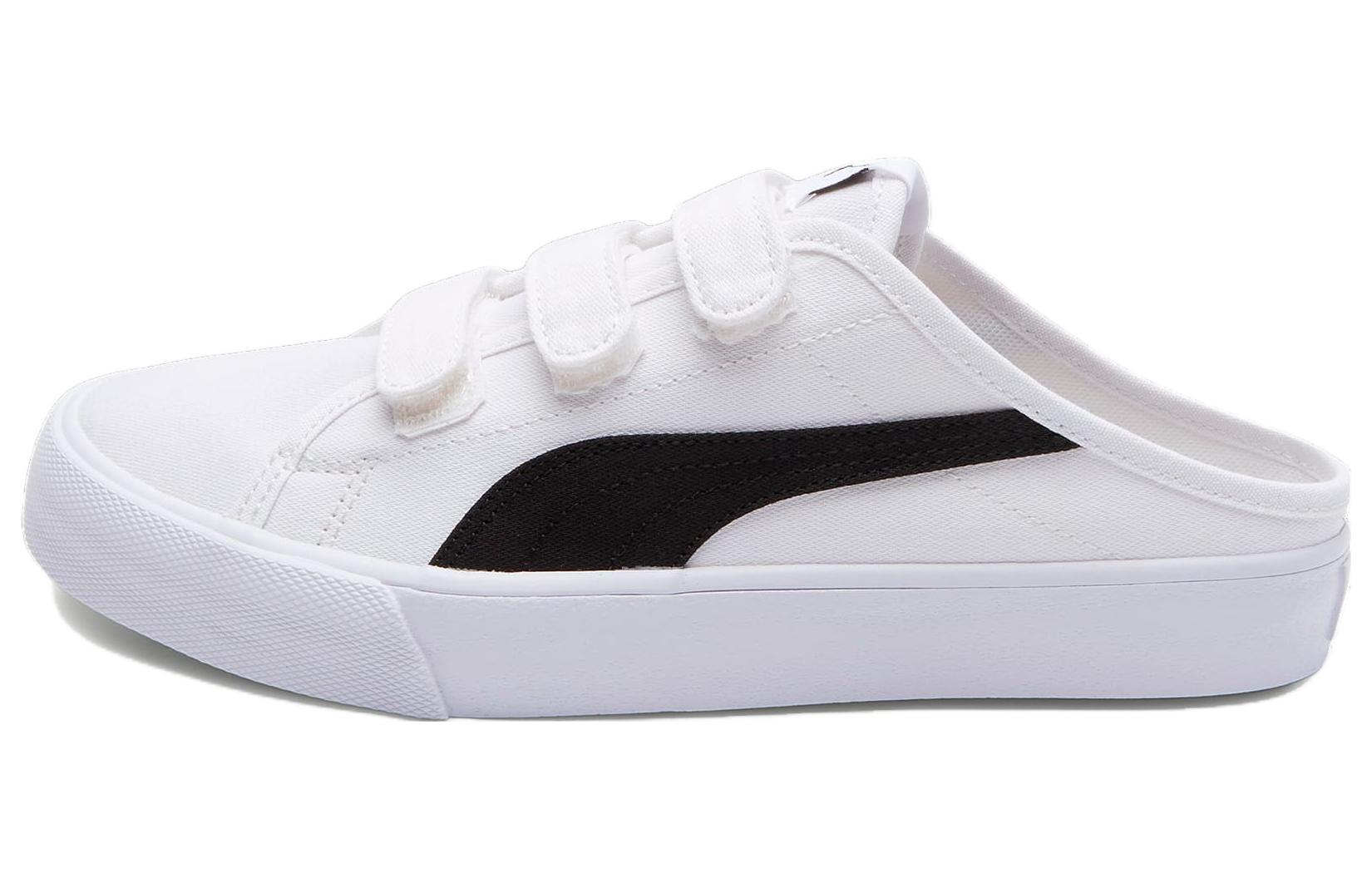 PUMA Bari Mule  White Black  Women s 394289-04 37