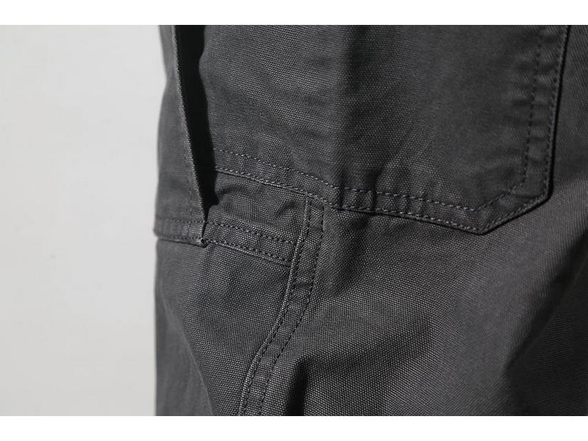 Herren Retro Japanische Mehrfach-Taschen Tapered Overalls - Schwergewichtige Freizeit-Hosen für Frühling und Herbst