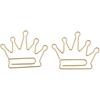 48pcs Metal Paper Clips Crown Shape Paperclips Decorative Bookmarks File Paper Documents - Crown