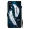 For Samsung Galaxy S25 FE Case Pattern Printing Leather Flip Wallet Phone Cover with Lanyard