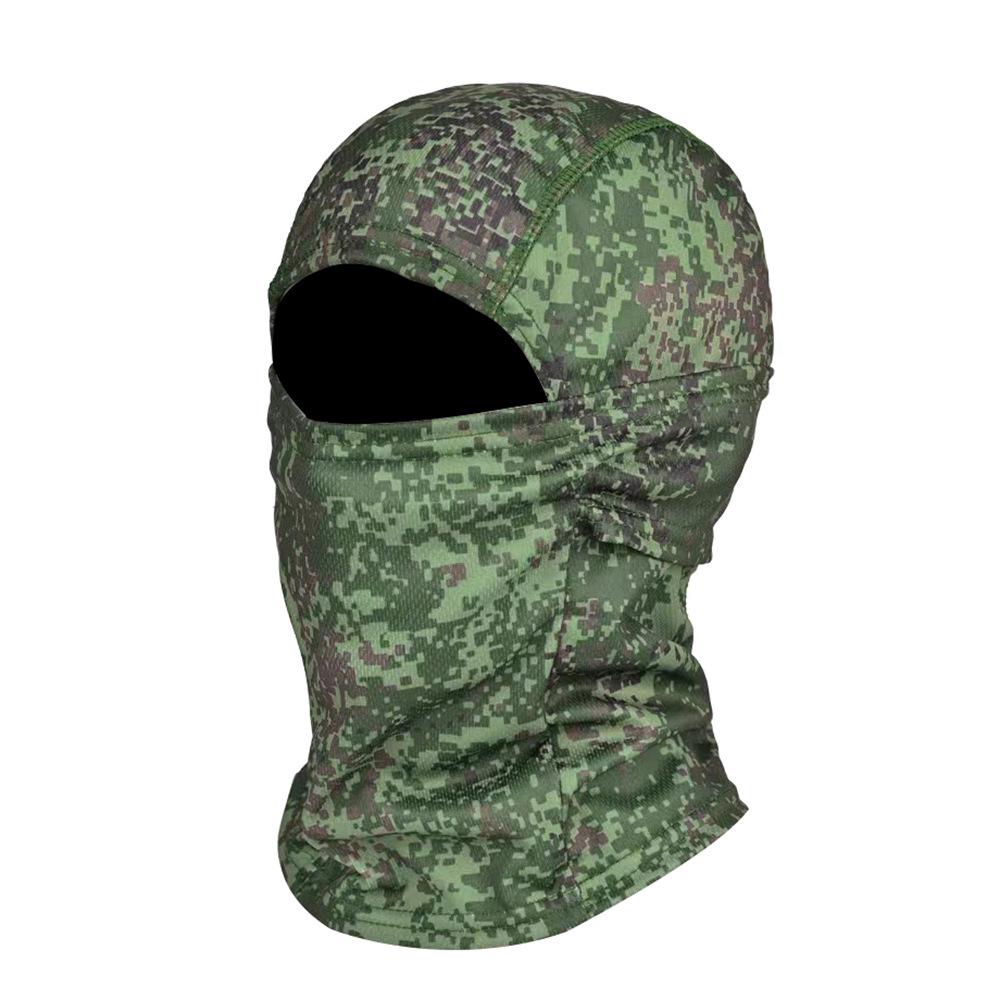 Camouflage Rundkrempenhut & Sturmhauben-Set: Sonnenschutz für den Sommer-Bergsteigen