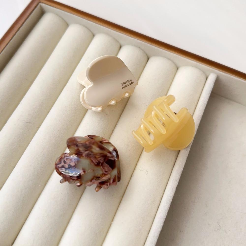 Acetic Acid Mini Hair Claw Y2K Hair Grab Clip Temperament Acetate Hair Clips  Women