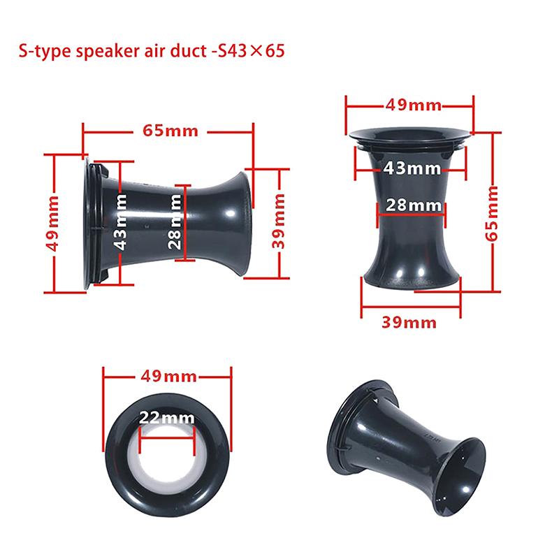 

Speaker Bass Tube Accessories Reflex Port Plastic Car DJ Speaker Subwoofer Bass For Reflex Inverted Audio Woofer