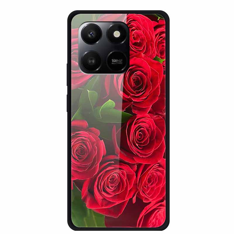 Glass Case For Honor X7d Play 10T 5G Case Soft Bumper Hard Tempered Glass Back Cover For Honor 400 Smart 2025 Phone Cases Fundas