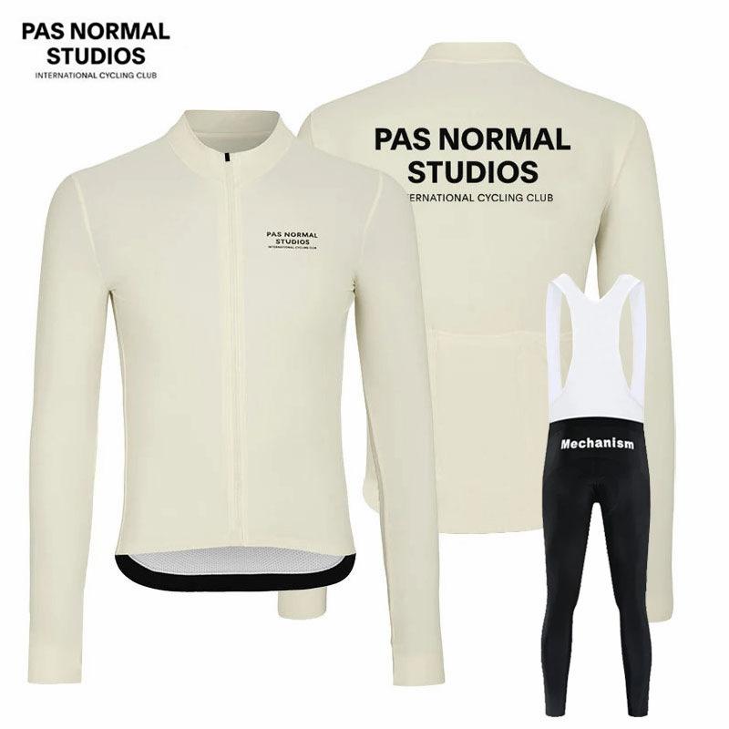 Long-sleeved New PAS Spring and Autumn Cycling Suit Men's Team Version PAS Bicycle Road Bike Cycling Suit Foreign Trade