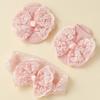 2Set Korean Style Baby Headband Socks Set Lace Bow Elastic Hair Band Anti Slip Socks  0-12 Months