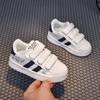 2025 Spring and Autumn New Children's Shell Head Casual Board Shoes Girls' Four Seasons Little White Shoes Boys' Velcro Sneakers