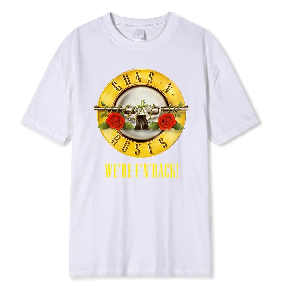 

Мужская футболка из 100% хлопка, фирменная футболка с логотипом Guns N Roses Bullet, черная мужская графическая футболка, фирменная футболка Homme Tops XXXXXL