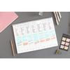 PAPERIAN Believe TIME Tracker - A4 Size Wirebound Undated Study Planner, Scheduler (Pink, Pine Green, Gray, Violet)