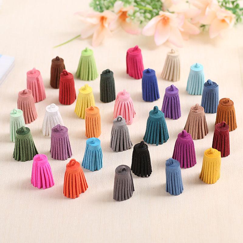 5-20Pcs 3cm Mini Leather Tassel Keychain Tassel Phone Tassels Pendant For DIY Craft Jewelry Making Bracelet Earrings Accessories