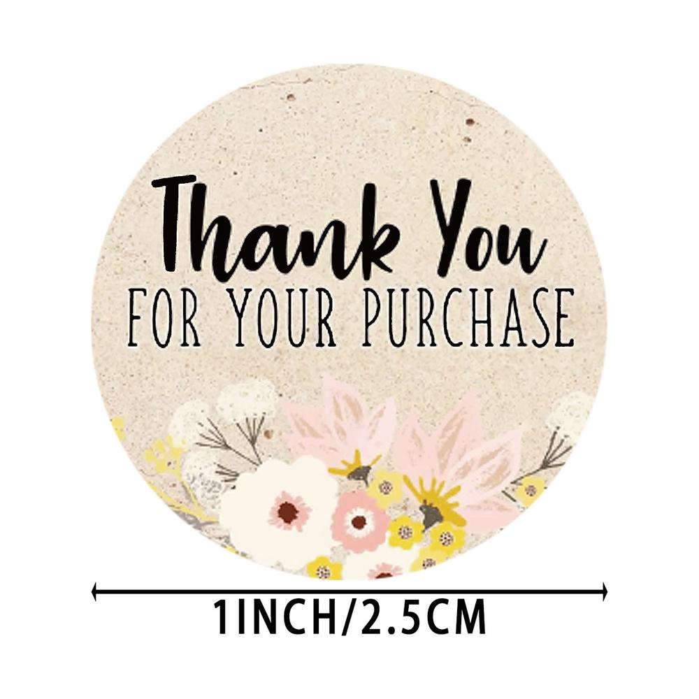 50-500pcs Thank You For Your Purchase Sticker Seal Label My Small Business Handmade Package Stationery Sticker Gift Scrapbook