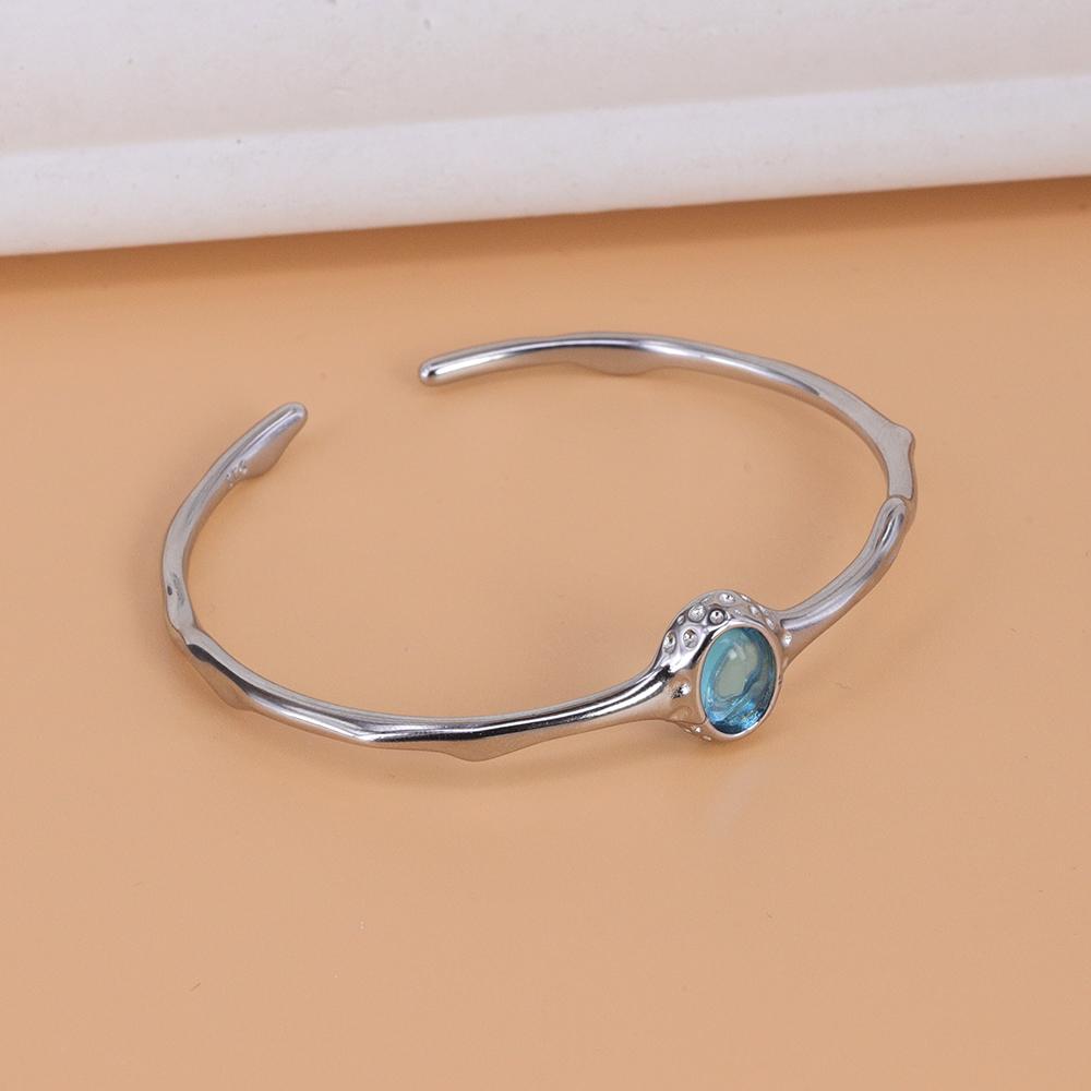 

copper Blue Crystal Bracelets for Women Thorns Trendy Irregular Branch Versatile Jewellery Party Gift High Quality