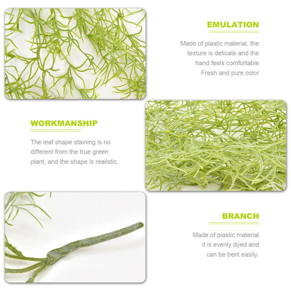 Artificial-Hanging Plants Fake Fern Plastic Trailing Foliage Flower Leaf Decor