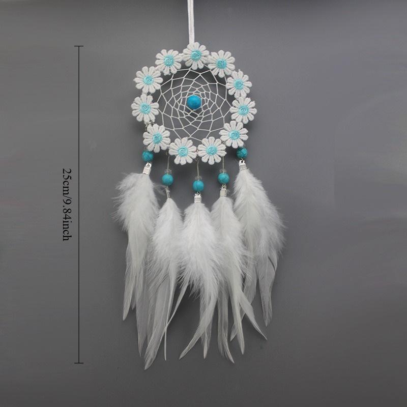 1Pc Sunflower Dream Catcher Small Wind Chime Ornament for Wedding Car Interior Home Decoration Party Gifts Gifts for Friends