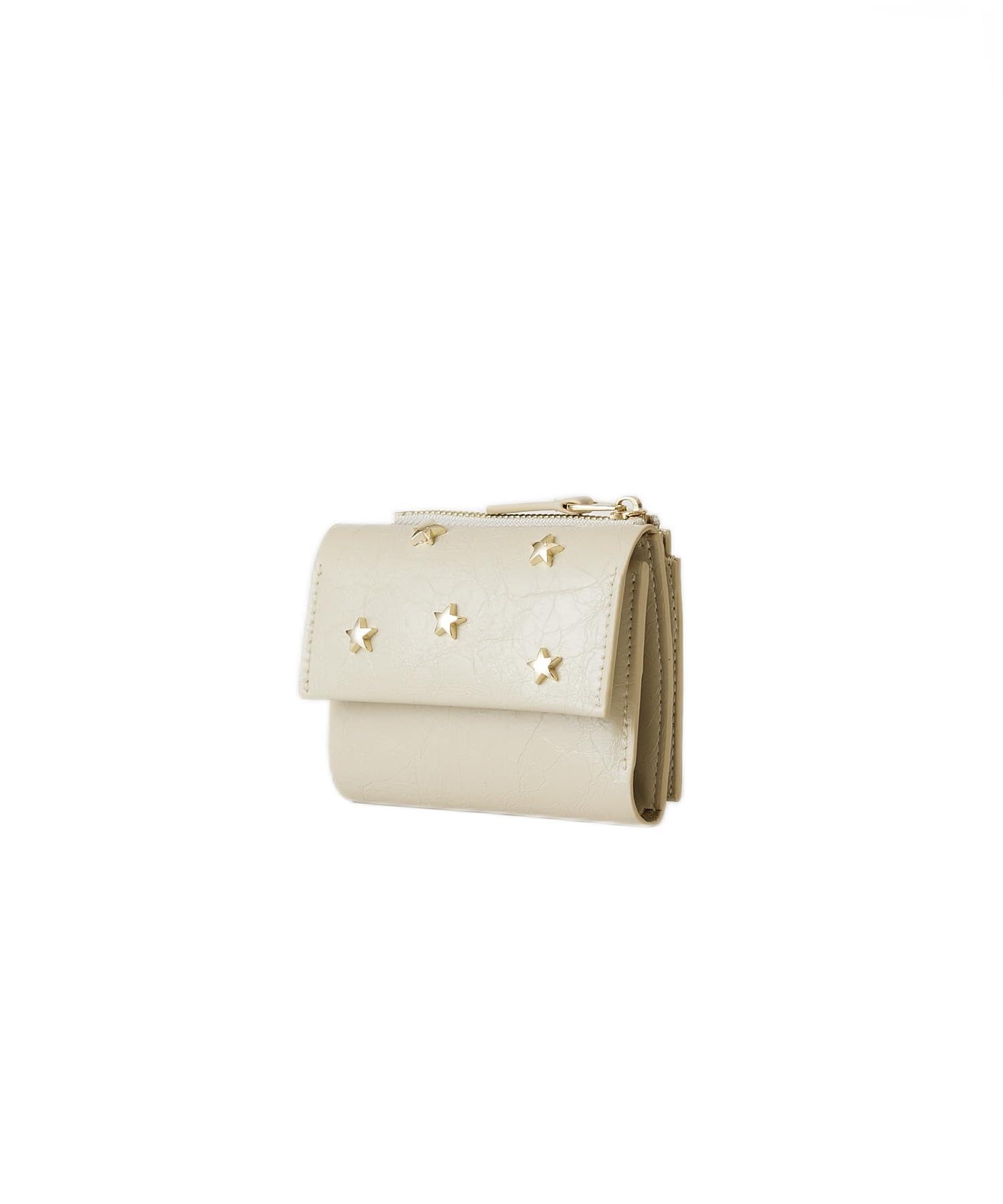 

[HASHIBAMI] Star-Crimped Mini Wallet Ha-2307-212 Ecru