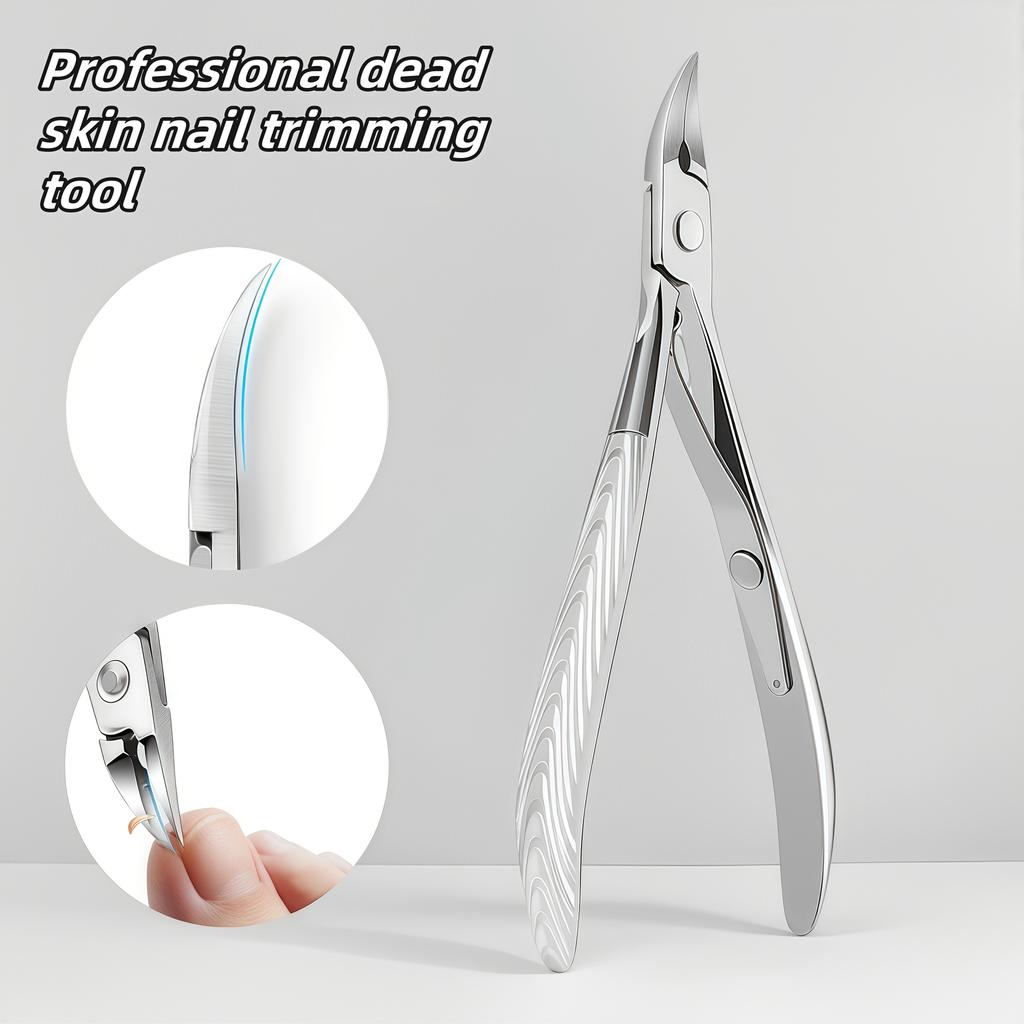 Stainless Steel Ingrown Toenail Clippers Slanted Design with Extended Tip for Thick Soft Nails Eagle Beak Nail Clippers Gift