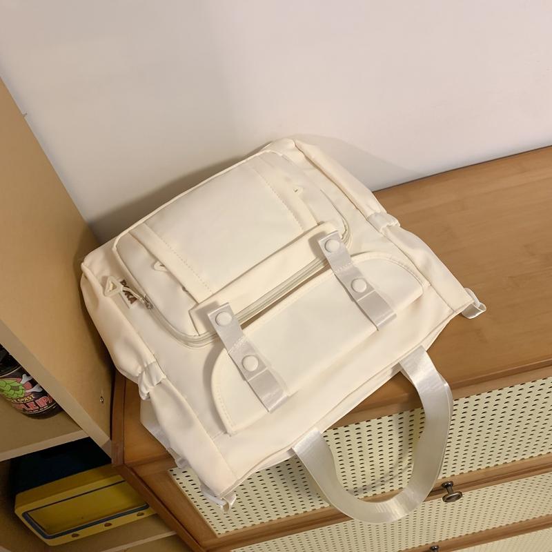 Large Capacity Shoulder Bag Student Class Book Handbag for Women