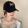 Sweet Bowknot Baseball Hat Adjusting Peaked Hat Lady Spring Sun Hat Outdoor Hat