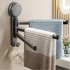 3-Bar Towel Rack No Need To Drill Bath Towel Rack Quality Rotating Towel Hanger  Kitchen