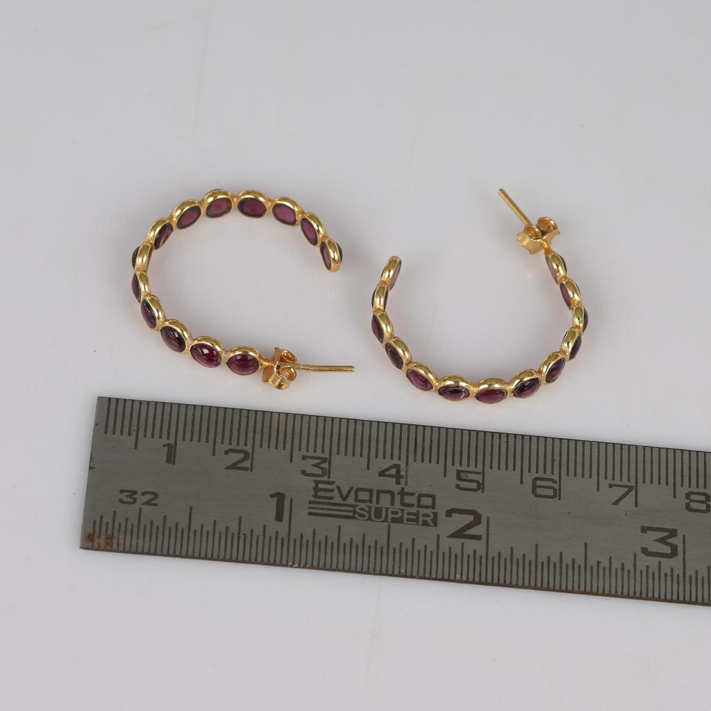 Dainty Earrings, 925 Sterling Silver, Birthstone Jewelry, Gold Plated Women Earrings