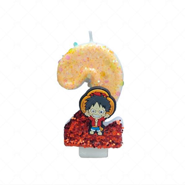 Cartoon Birthday Number Cake Candles - Handmade Decorations