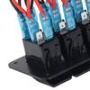 6 Gang Rocker   Panel LED Backlit On Off   Waterproof Circuit   for Car RV Bus Marine Boat ATV UTV