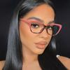 Gradient Color Fashion Tr90 Anti Blue Light Blocking Cat Eye Glasses Frame Women Luxury Designer Eyeglasses Ladies Optical Frame