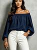 European and American new models, lanterns, long sleeves, off-the-shoulder and thin, versatile commuter pullover for women