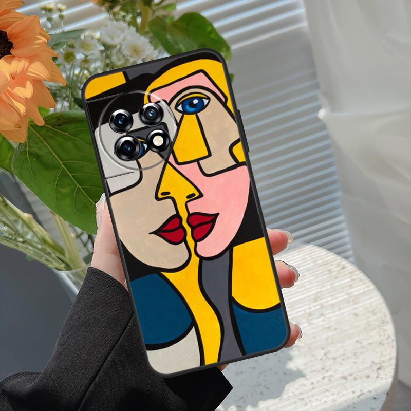 Abstract Portrait Art Painting Case For OnePlus Nord 5 CE 2 3 4 Lite N20 N30 OnePlus 13T 13R 15 13 12 11 10 10T 8T 15R Cover