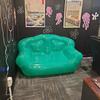 BYMAOCAR Seduta Gonfiabile per Divano, Divano Gonfiabile in PVC Trasparente Sedie Gonfiabili Divani Chaise Longue Divano Portatile Divano per Due Persone