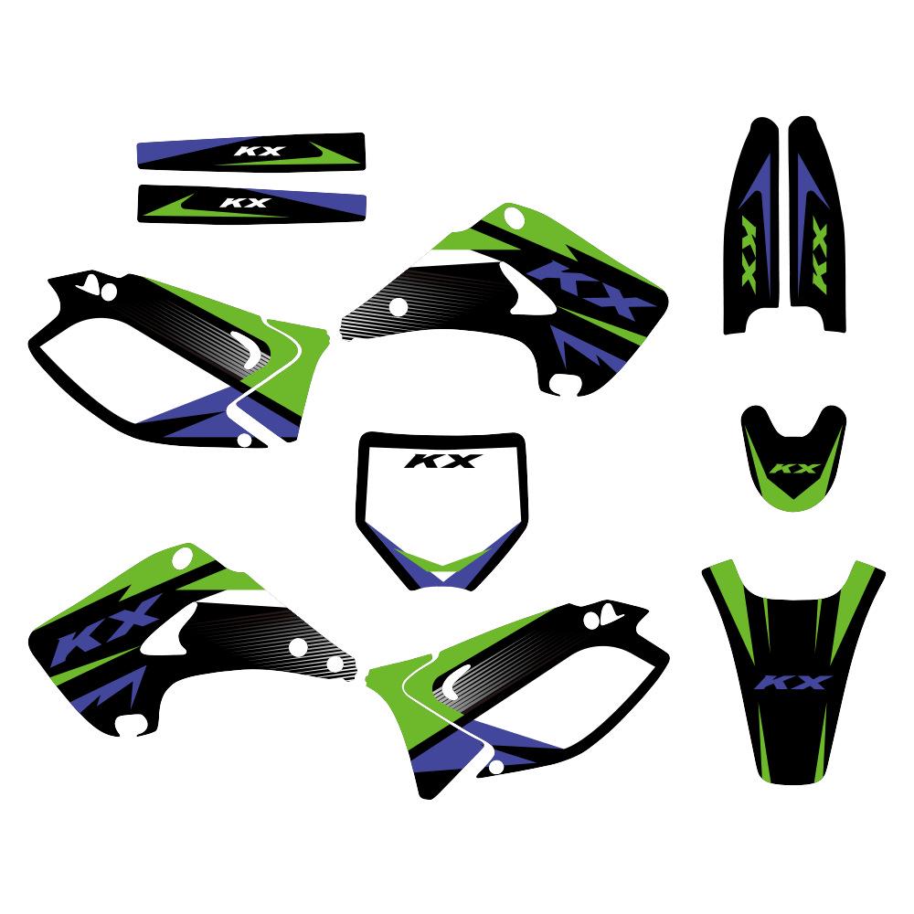 

Kawasaki KX125/KX250 (03-12) Защитная пленка для наклейки на мотоцикл для бездорожья Thickened - 29mil
