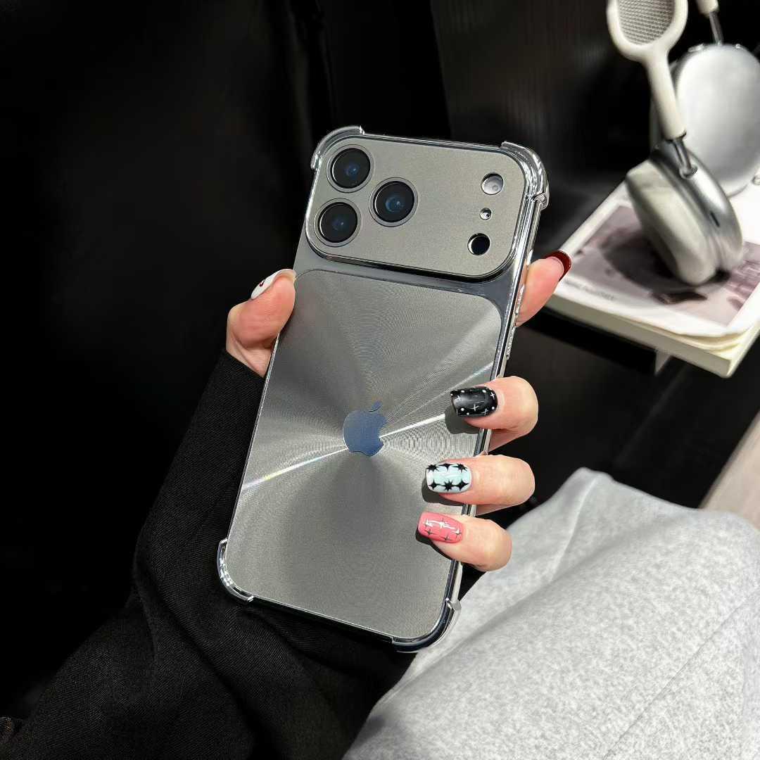 

CD Pattern Laser Solid Matte Drop-Proof iPhone 17/17 Pro Case - Summer Edition. iPhone 14 Pro Max серый