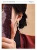 Golden Flower Tassel Earrings: Light Luxury, Retro Style for Women (2025 Hot-Selling)