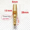 Pack of 10pcs Pilot Jet M5 5mm Slow Idle Jet M5x0.8mm Thread for PZ19 Carburetor Injector Nozzle(Size 52-75)