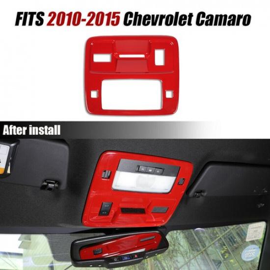 Front Reading Light Lamp Panel Frame Cover Trim Red For Chevy Camaro 2010-2015