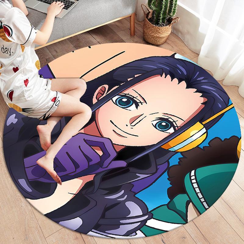 Nico Robin Round Area Rug Carpet Rug For Living Room Bedroom Sofa Playroom Decor Nonslip Floor Mat