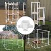 10pcs PVC Flanges Caps Corrosion Resistant Table End Caps Plant Stand Part 33.4mm Diameter for Indoor & Outdoor Use