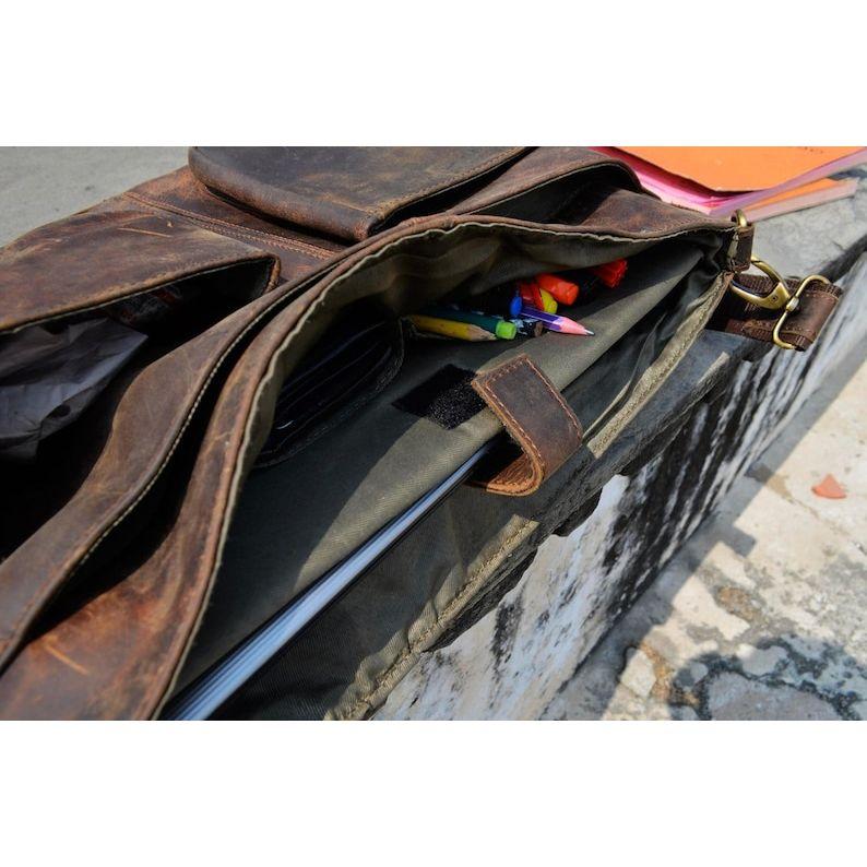 Ręcznie robiona skórzana torba typu cross-body na laptopa, torba podróżna, aktówka biurowa, rustykalna torba, najlepszy prezent świąteczny