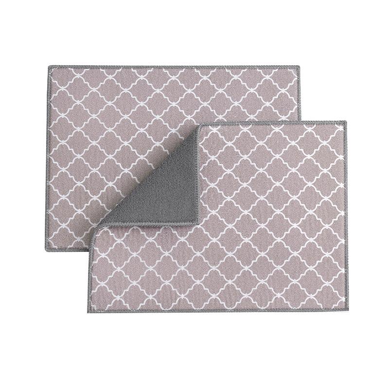 

1PC Dish Drying Mat In The Cabinet Drying Mats Microfiber Absorbent Table Placemat Non Slip Heat Resistant Drain Drying Pad 38*50cm / 15*19.7inch серый