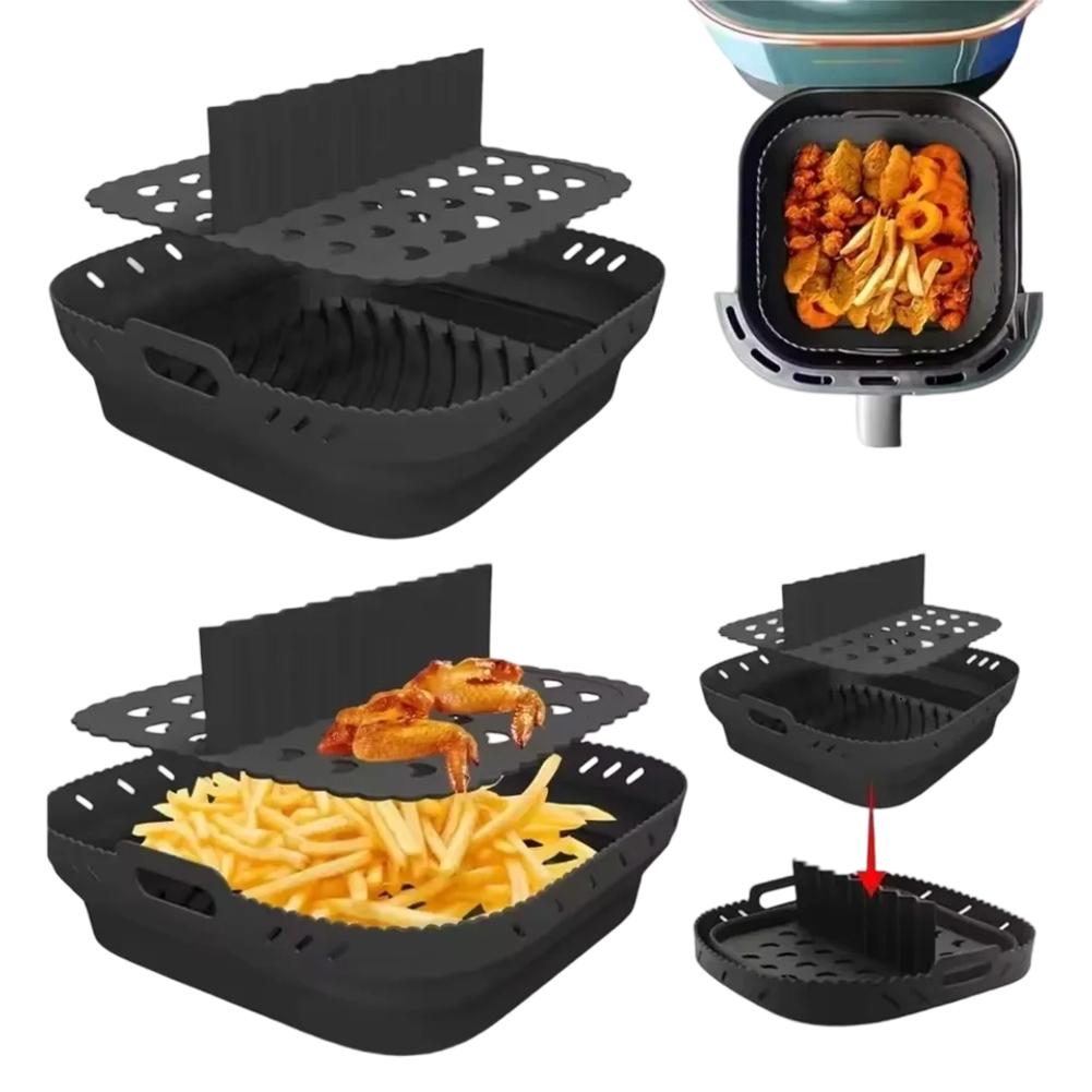 Divider Cooking Mat Foldable Baking Tray Silicone Air Fryer Mat