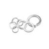 White Zinc-Plated Carbon Steel Split Spring Washer (4.8 Grade)