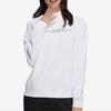 Adidas Neo Letter Logo Print Loose Round Neck Long Sleeve Sweatshirt Women sweatshirt White H18610