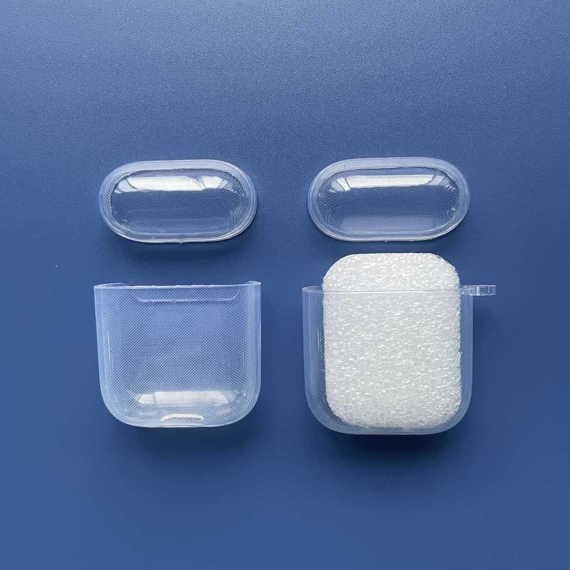 

Прозрачный жесткий чехол для AirPods Pro 2, совместимый с AirPods 3 и 4, мягкая защитная крышка