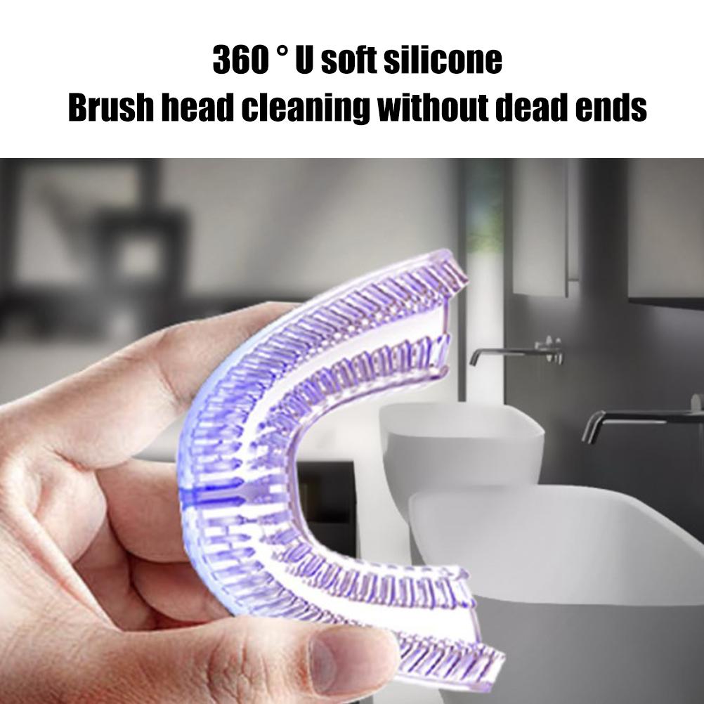 360 Grad automatische elektrische Schallzahnbürste Ultraschallzahnbürste U-Typ Zahnreinigung