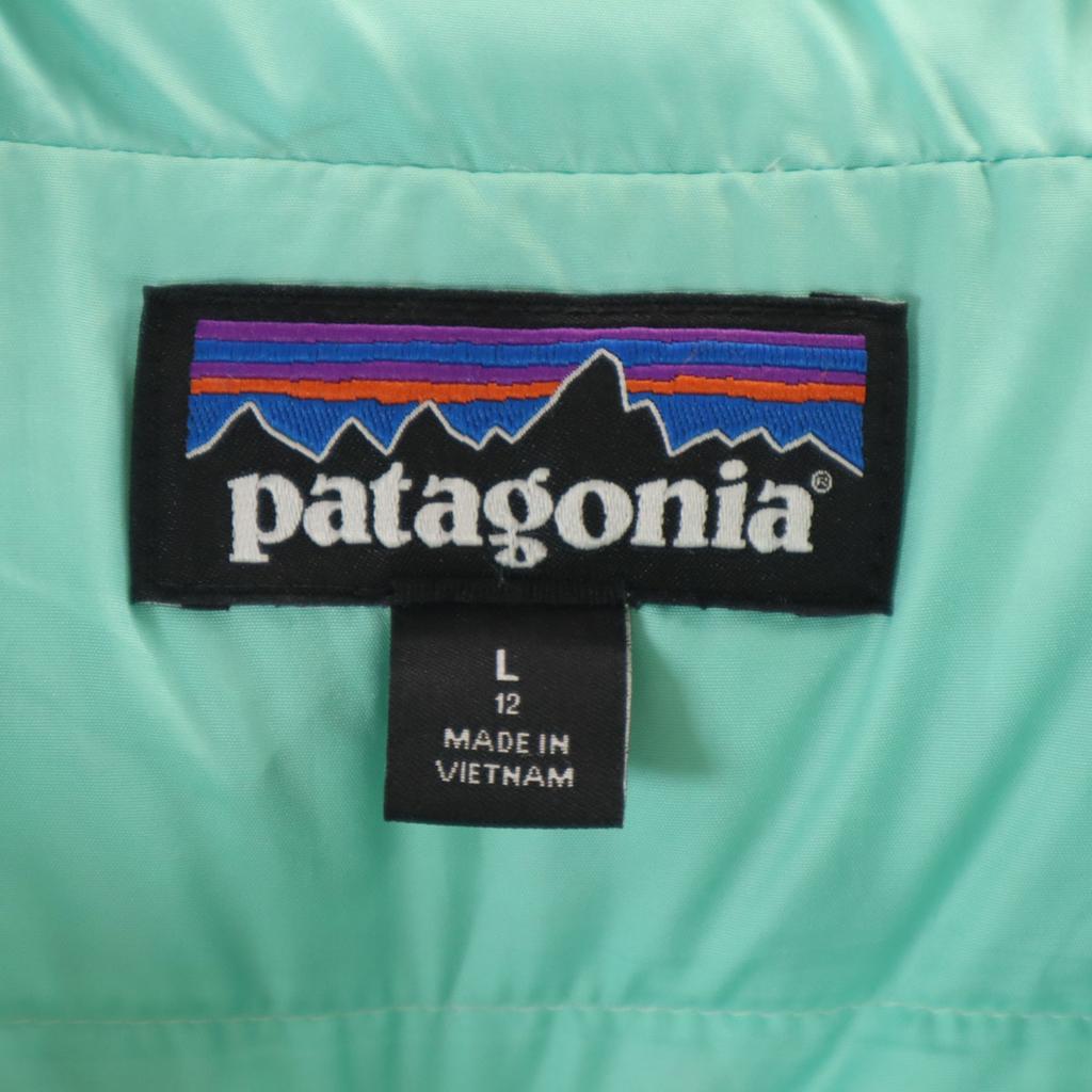 Patagonia Down Jacket L 12 White 68212FA18 Outdoor Pocketable Kid's Used