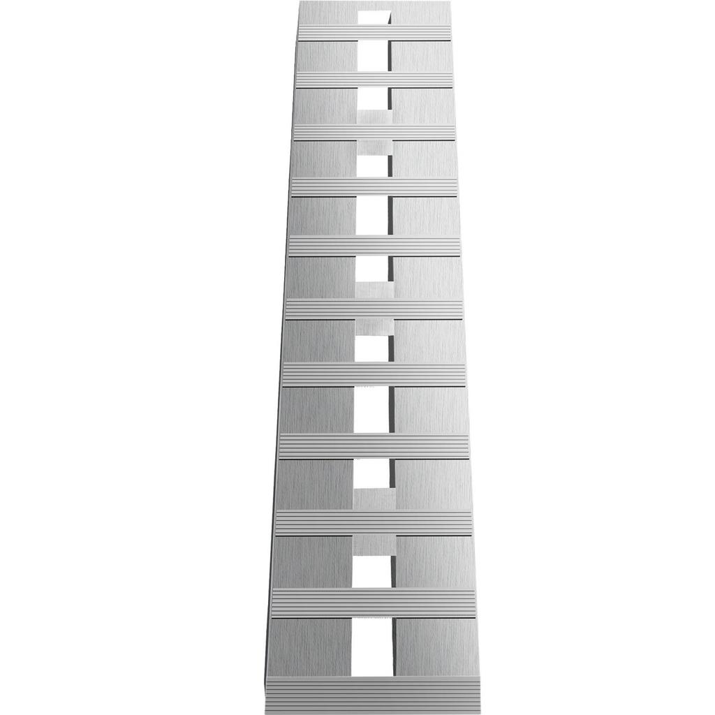 60\'\' X 12\'\' Aluminum Trailer Ramps 6000LBS Total Beavertail Hook End 1 Pair 2 Ramps